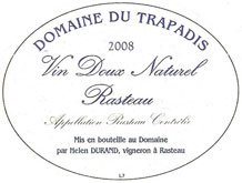 Vin Doux Naturel 2014 Label