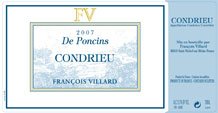 Condrieu De Poncins 2019 Label