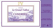Condrieu Le Grand Vallon 2019 Label