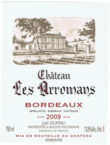 Les Arromans Bordeaux Rouge 2018 Label