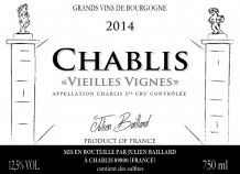 Chablis 'Les Pargues' Vieilles Vignes 2020 Label
