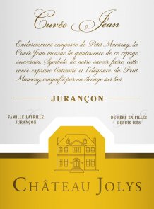 Jurançon Cuvée Jean 2016 Label