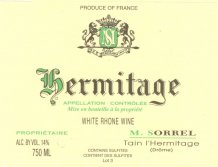 Hermitage Blanc 2013 Label
