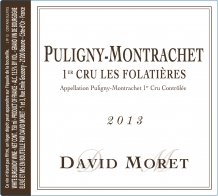 Puligny-Montrachet Les Folatières 2016 Label